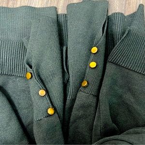 a green women’s classy sweater